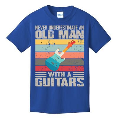 Vintage Never Underestimate An Old With Classic Car Cool Gift Kids T-Shirt