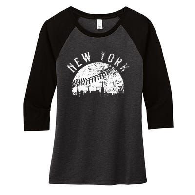 Vintage Nurse Women's Tri-Blend 3/4-Sleeve Raglan Shirt