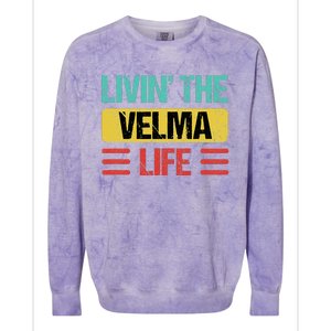 Velma Name Colorblast Crewneck Sweatshirt