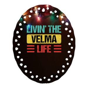 Velma Name Ceramic Oval Ornament