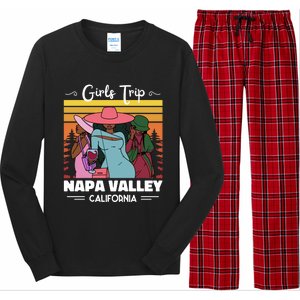 Vacation Napa Valley California Wine Trip Funny Gift Long Sleeve Pajama Set