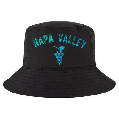 Vintage Napa Valley California Wine Country Meaningful Gift Souvenir Meaningful Cool Comfort Performance Bucket Hat