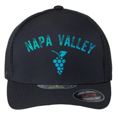 Vintage Napa Valley California Wine Country Meaningful Gift Souvenir Meaningful Flexfit Unipanel Trucker Cap