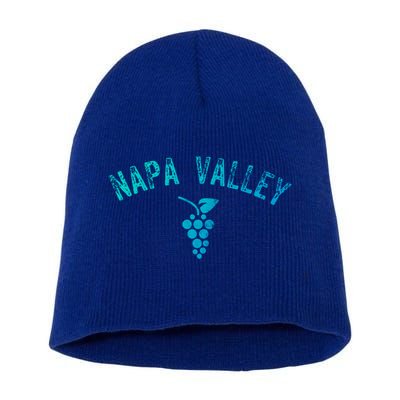 Vintage Napa Valley California Wine Country Meaningful Gift Souvenir Meaningful Short Acrylic Beanie