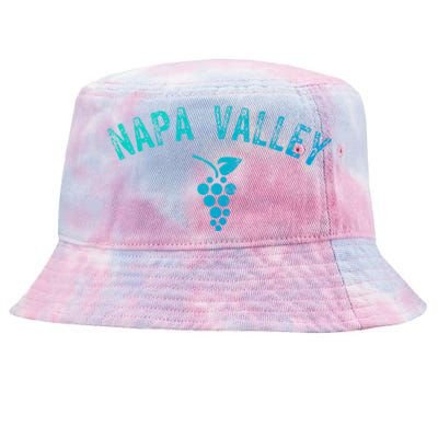 Vintage Napa Valley California Wine Country Meaningful Gift Souvenir Meaningful Tie-Dyed Bucket Hat