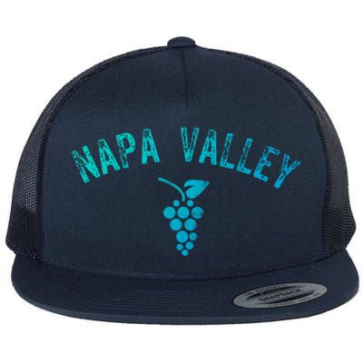 Vintage Napa Valley California Wine Country Meaningful Gift Souvenir Meaningful Flat Bill Trucker Hat