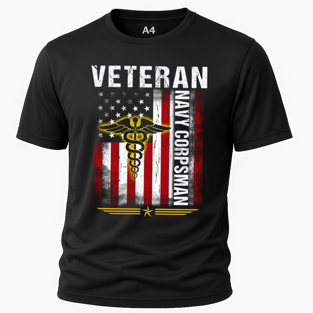 Veteran Na Vy Corpsman Cooling Performance Crew T-Shirt