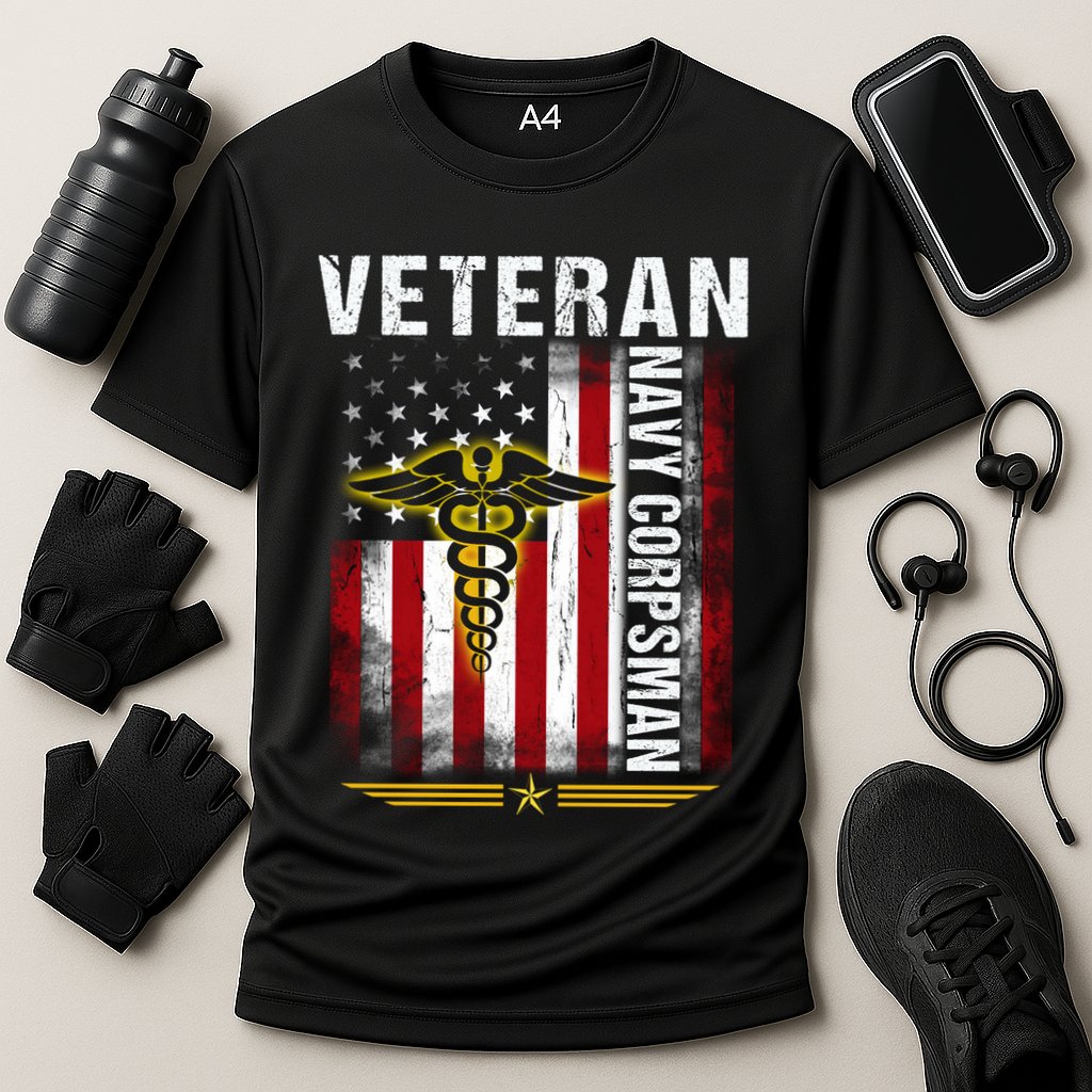 Veteran Na Vy Corpsman Cooling Performance Crew T-Shirt