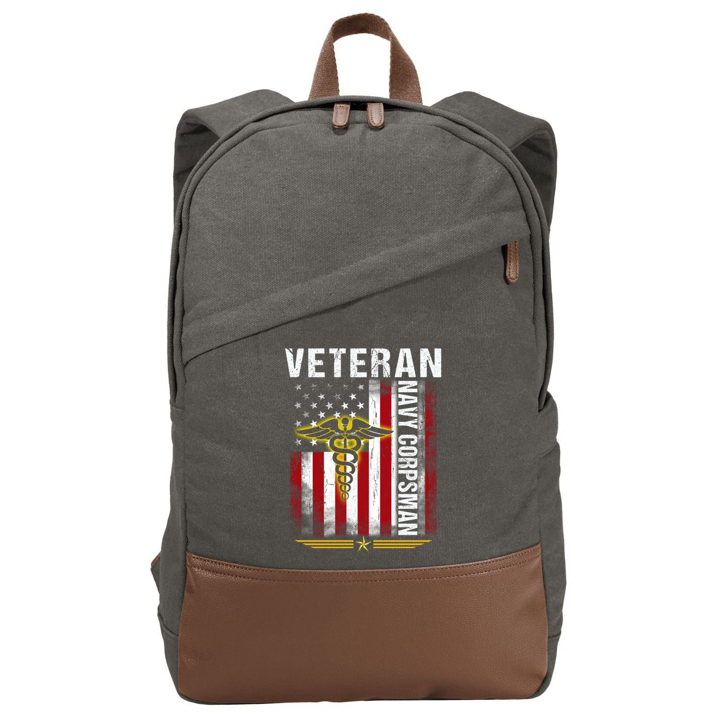 Veteran Na Vy Corpsman Cotton Canvas Backpack
