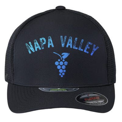 Vintage Napa Valley California Wine Country Meaningful Gift Souvenir Meaningful Flexfit Unipanel Trucker Cap