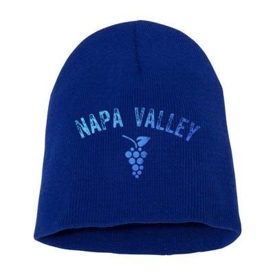 Vintage Napa Valley California Wine Country Meaningful Gift Souvenir Meaningful Short Acrylic Beanie