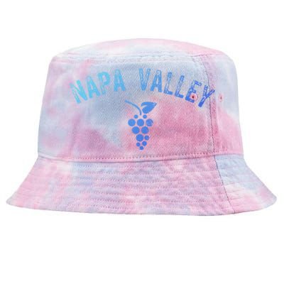 Vintage Napa Valley California Wine Country Meaningful Gift Souvenir Meaningful Tie-Dyed Bucket Hat