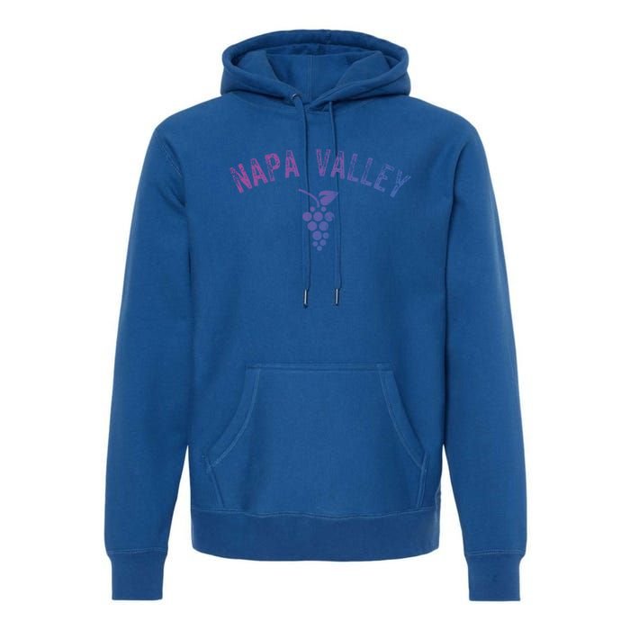 Vintage Napa Valley California Wine Country Meaningful Gift Souvenir Meaningful Premium Hoodie