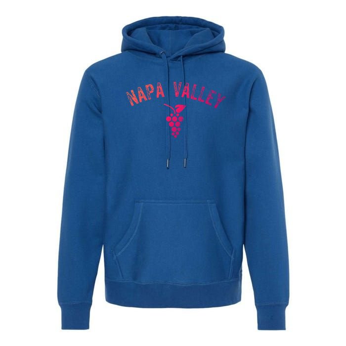 Vintage Napa Valley California Wine Country Meaningful Gift Souvenir Meaningful Premium Hoodie