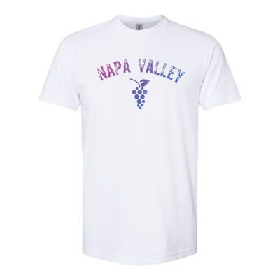 Vintage Napa Valley California Wine Country Gift Souvenir Gift Softstyle CVC T-Shirt