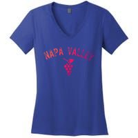 Vintage Napa Valley California Wine Country Gift Souvenir Gift Women's V-Neck T-Shirt