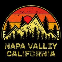 Vintage Napa Valley California Ca Mountains Hiking Souvenir T-Shirt