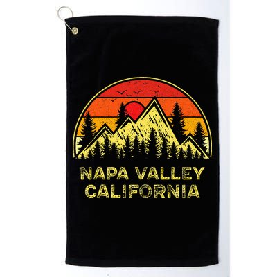 Vintage Napa Valley California Ca Mountains Hiking Souvenir Golf Towel