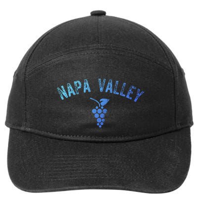 Vintage Napa Valley California Wine Country Gift Souvenir Gift 7-Panel Snapback Hat