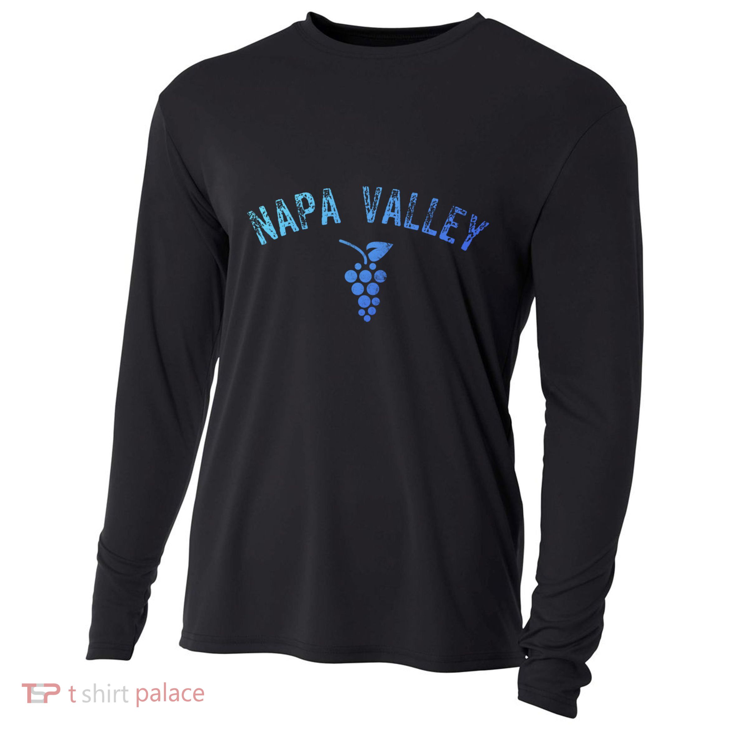 Vintage Napa Valley California Wine Country Gift Souvenir Gift Cooling Performance Long Sleeve Crew
