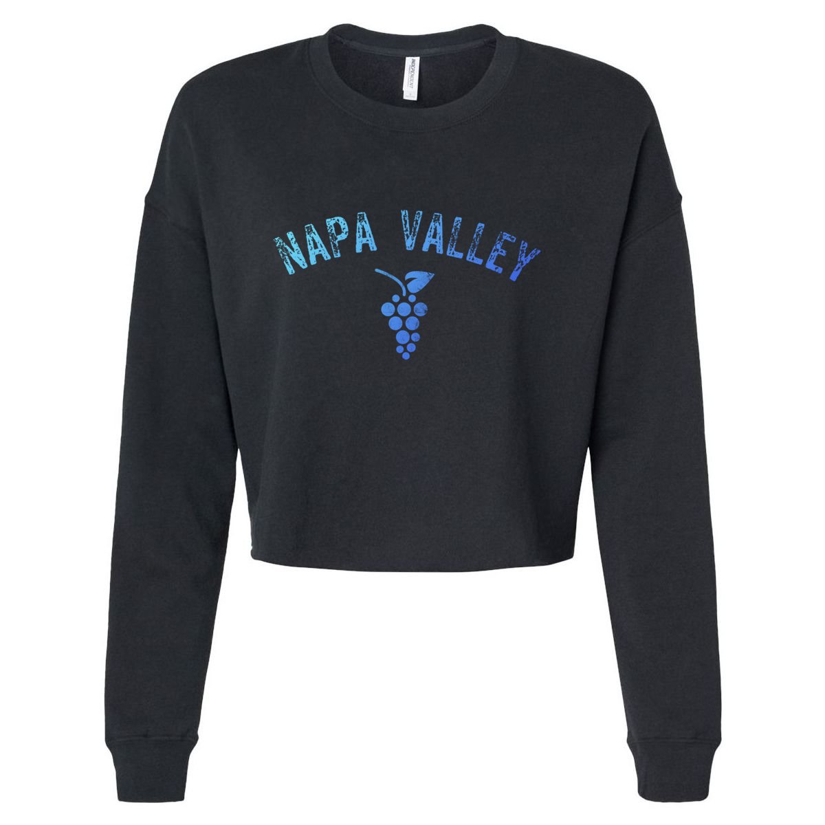 Vintage Napa Valley California Wine Country Gift Souvenir Gift Cropped Pullover Crew
