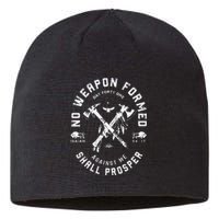 Vintage No Weapon Formed Against Me Shall Prosper Christian Sustainable Beanie