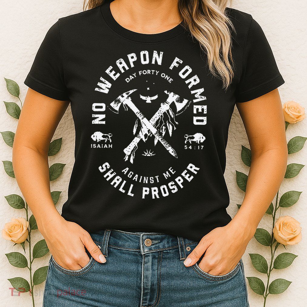 Vintage No Weapon Formed Against Me Shall Prosper Christian Womens T-Shirt