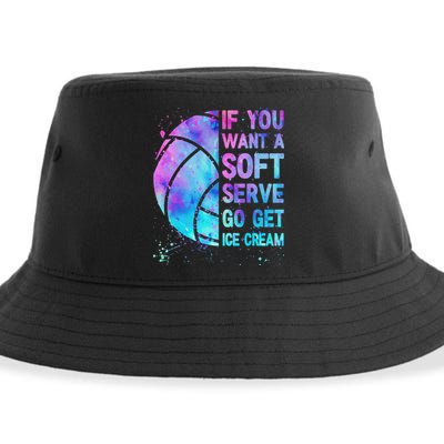 Volleyball N Women If You Want A Soft Serve Sustainable Bucket Hat