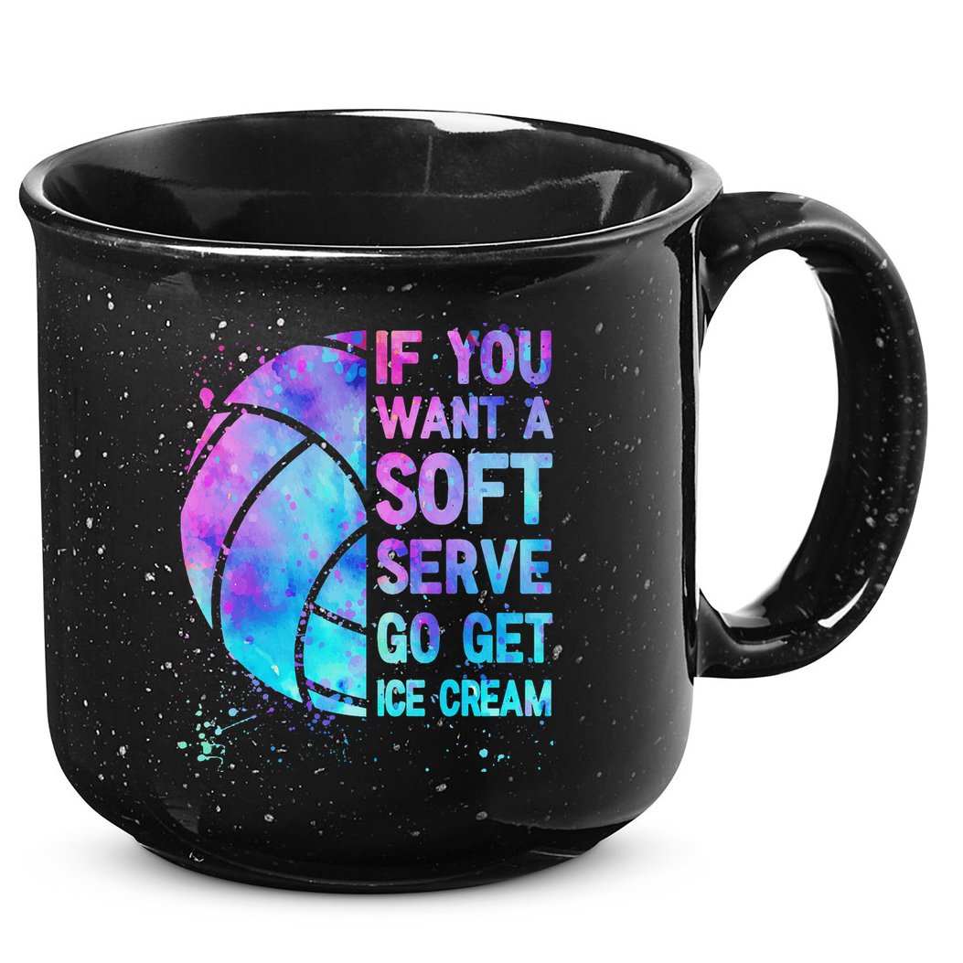 Volleyball N Women If You Want A Soft Serve 15oz Campfire Ceramic Mug