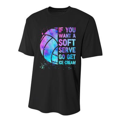 Volleyball N Women If You Want A Soft Serve Youth Performance Sprint T-Shirt