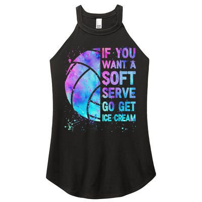 Volleyball N Women If You Want A Soft Serve Women's Perfect Tri Rocker Tank