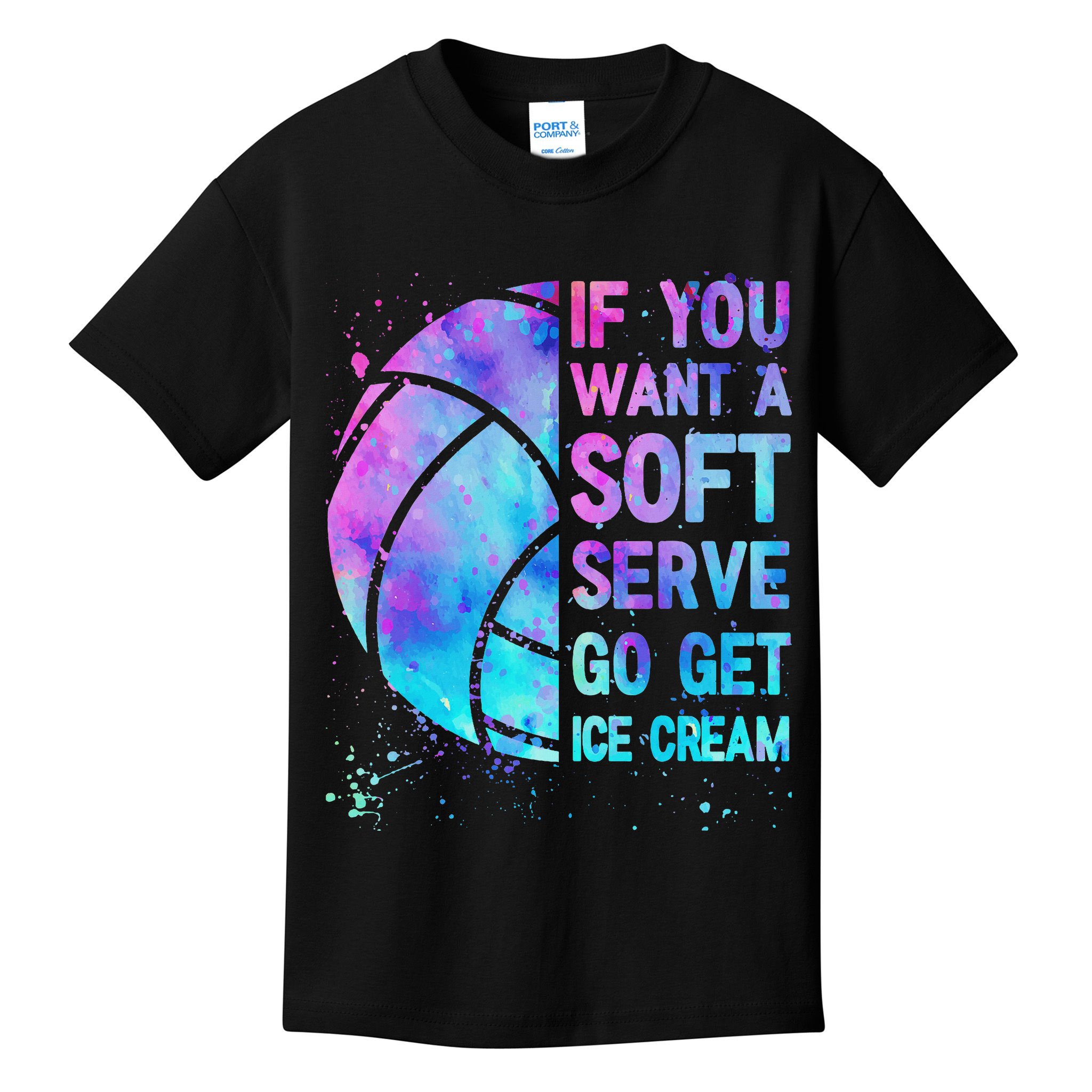 Volleyball N Women If You Want A Soft Serve Kids T-Shirt