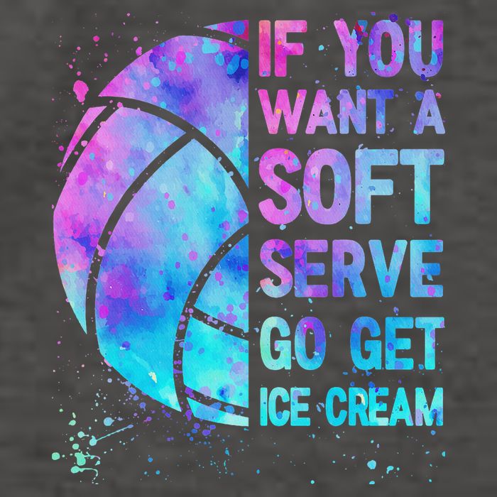 Volleyball N Women If You Want A Soft Serve Vector Backpack