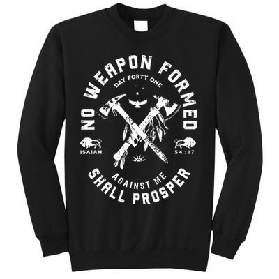 Vintage No Weapon Formed Against Me Shall Prosper Christian Sweatshirt