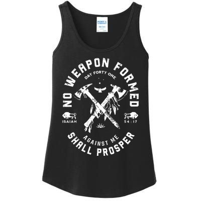 Vintage No Weapon Formed Against Me Shall Prosper Christian Ladies Essential Tank