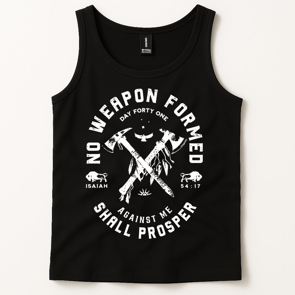 Vintage No Weapon Formed Against Me Shall Prosper Christian Tank Top