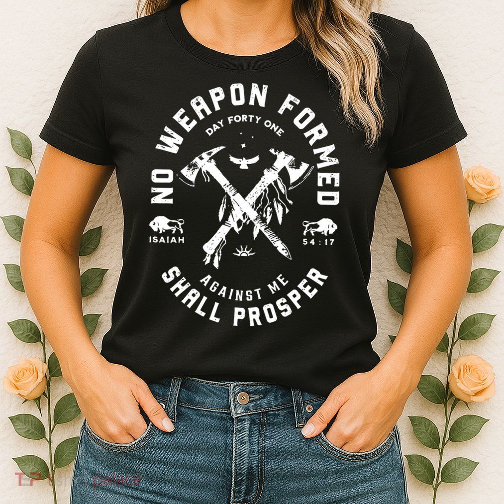 Vintage No Weapon Formed Against Me Shall Prosper Christian Womens T-Shirt