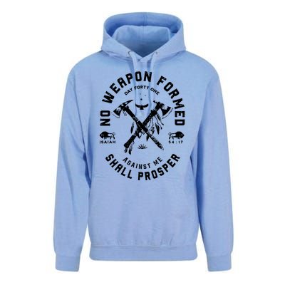 Vintage No Weapon Formed Against Me Shall Prosper Christian Unisex Surf Hoodie