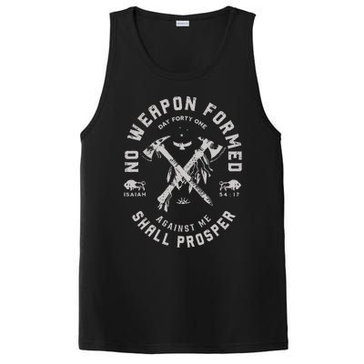 Vintage No Weapon Formed Against Me Shall Prosper Christian PosiCharge Competitor Tank