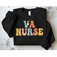 VA Nurse Week Groovy Appreciation Day For Work Sweatshirt