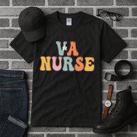 VA Nurse Week Groovy Appreciation Day For Work Tall T-Shirt