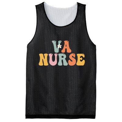 VA Nurse Week Groovy Appreciation Day For Work Mesh Reversible Basketball Jersey Tank