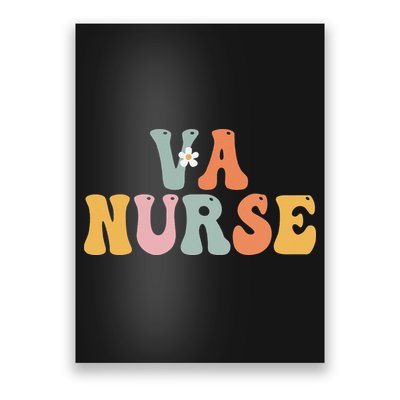 VA Nurse Week Groovy Appreciation Day For Work Poster