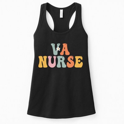 VA Nurse Week Groovy Appreciation Day For Work Womens Tank Top