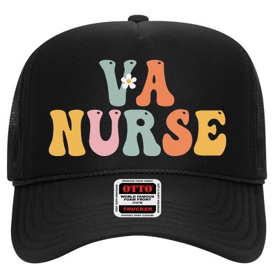 VA Nurse Week Groovy Appreciation Day For Work Trucker Hat