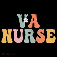 VA Nurse Week Groovy Appreciation Day For Work Womens T-Shirt