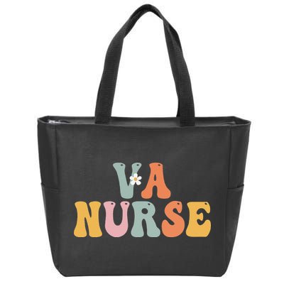 VA Nurse Week Groovy Appreciation Day For Work Zip Tote Bag
