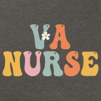 VA Nurse Week Groovy Appreciation Day For Work Cotton Canvas Backpack