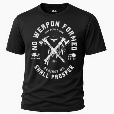 Vintage No Weapon Formed Against Me Shall Prosper Christian Performance Shirt