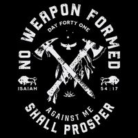 Vintage No Weapon Formed Against Me Shall Prosper Christian Long Sleeve Shirt